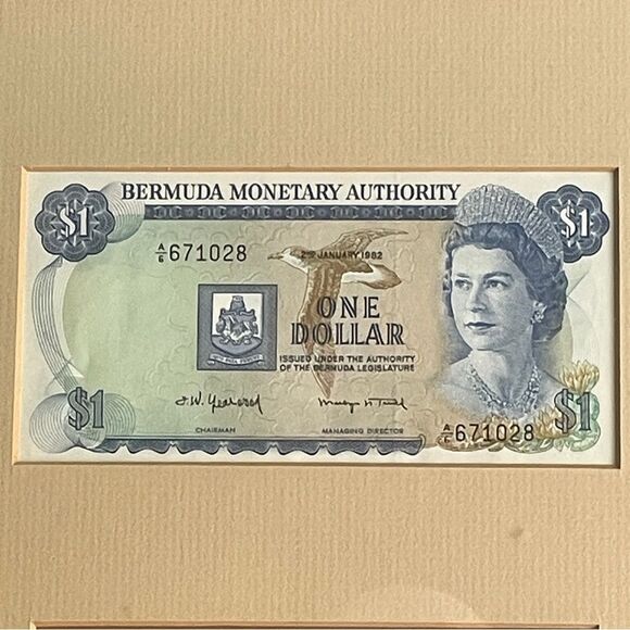 1983 Royal Mint Proof Set Bermuda Coins & Currency, Framed - Picture 3 of 9